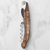 Rustic Wood | Beste man ooit Kurkentrekker (Voorkant)