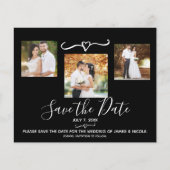 Rustic Wood Boho Chic Photo Wedding Save the Date (Voorkant)