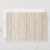 Rustic Wood Bruids Tea Party Uitnodigingen (Achterkant)