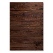 Rustic Wood Burgundy Floral Wedding Table Kaart (Achterkant)