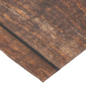 Rustic Wood & Burlap Sunflower Wedding Monogram Tafelkleed (Gekanteld)