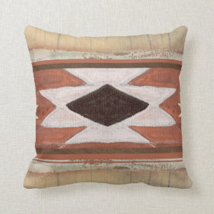 Rustic Wood Cabin Tribal Southwest Triangle Kussen