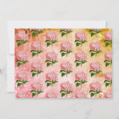 Rustic Wood Chalk Floral Birthday Party Kaart (Achterkant)