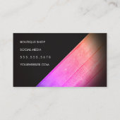 Rustic Wood Colorful Embellish Vignette Visitekaartje (Achterkant)