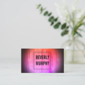 Rustic Wood Colorful Embellish Vignette Visitekaartje (Staand voorkant)