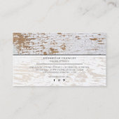 Rustic Wood Country Farmhouse Roos Script Business Visitekaartje (Achterkant)