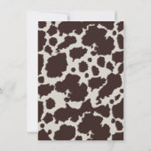 Rustic Wood Cowboy Baby shower Kaart (Achterkant)