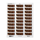 Rustic Wood Cowboy Laarzen Westerne bruiloft adres Etiket (Full Sheet)