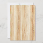 Rustic Wood Cross Boho Pampas Eucalyptus Baptisme Kaart (Achterkant)