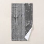 Rustic Wood Customisé Nom de famille Ensemble de s (Serviette à main)