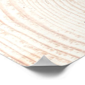 Rustic Wood Cut Welcome to the bruiloft Custom Poster (Hoek)