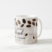 Rustic Wood de perfecte blend koffieweddenschap Koffiemok (Voorkant rechts)