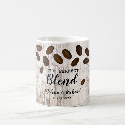 Rustic Wood de perfecte blend koffieweddenschap Koffiemok (Center)