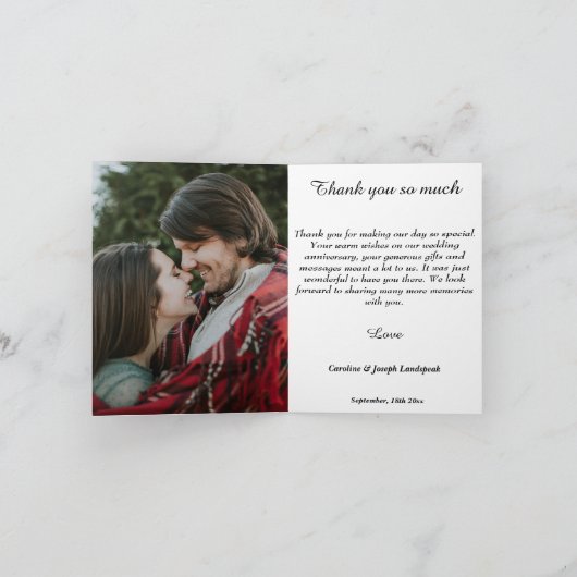 Rustic Wood Diamond Laurel 65e Jubileum Bedankkaart (Binnen)