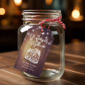 Rustic Wood Elegant Mason Jar String Light Wedding Cadeaulabel
