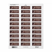 Rustic Wood Elk Wildlife Adresetiketten Etiket (Full Sheet)