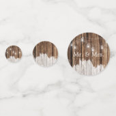 Rustic Wood en Lantern Confetti (Achterkanten)