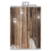 Rustic Wood en Lantern Heupfles (Achterkant)