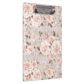 Rustic Wood en Rozen Romantic Shabby Chic Klembord (Rechts)