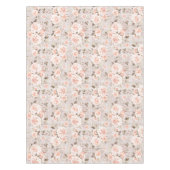 Rustic Wood en  Rozen Romantic Shabby Chic Tafelkleed (Voorkant)