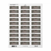 Rustic Wood en String Lights Etiket (Full Sheet)