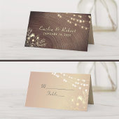 Rustic Wood en String Lights Wedding