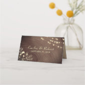 Rustic Wood en String Lights Wedding (Achterkant)