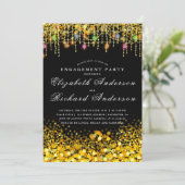 Rustic Wood Engagement Party Uitnodiging met Mason (Staand voorkant)