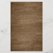 Rustic Wood Eucalyptus Greenery Gold Wedding Menu (Achterkant)