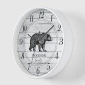 Rustic Wood Familienaam Walking Beer (Hoek)