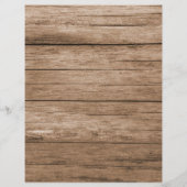 Rustic Wood Family Recipe Cookbook Divider (Achterkant)