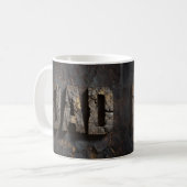 Rustic Wood Fathers Day Dad Coffee Mug (Devant gauche)