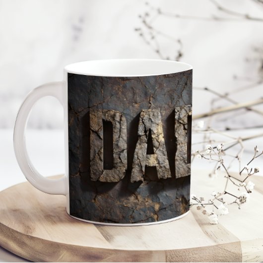 Rustic Wood Fathers Day Dad Coffee Mug