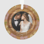 Rustic Wood Floral Couples First Christmas married (dos)