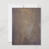 Rustic Wood Foto overlay Weddenschap Hartelijk dan Bedankkaart (Achterkant)
