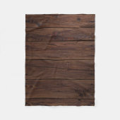 Rustic Wood Grain Fleece Blanket Deken (Voorkant)