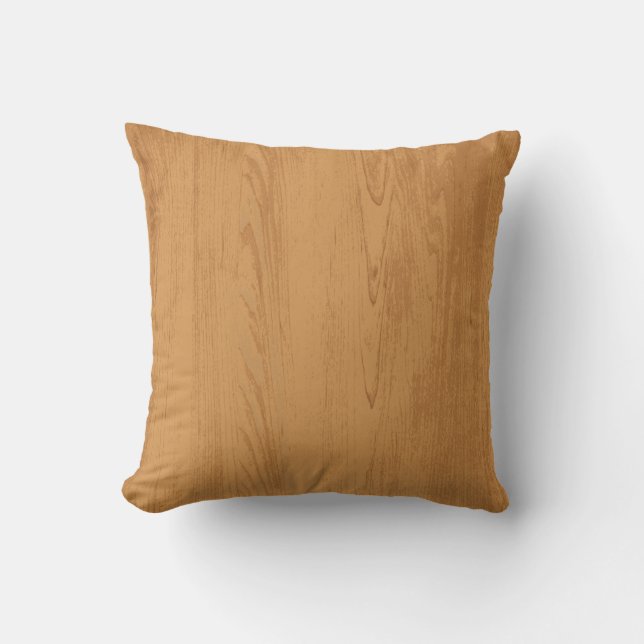 Rustic Wood Grain Sierkussen (Voorkant)