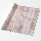 Rustic Wood Grain | Stustroze en koper Cadeaupapier (Uitgerold)