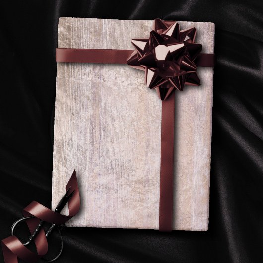Rustic Wood Grain | Stustroze en koper Cadeaupapier