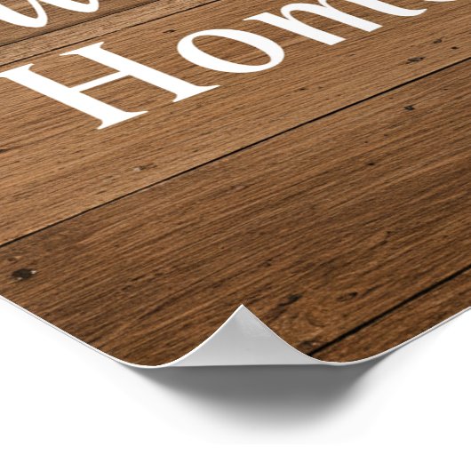 Rustic Wood Grain Wall Art Poster (Hoek)