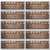 Rustic Wood Grange Mariage Nom d'hôte Étiquette de (Devant)