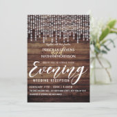 Rustic Wood Hanging Diamond Lights Kaart (Staand voorkant)