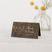Rustic Wood Heart Photo Wedding (Achterkant)