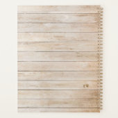 Rustic Wood Horse Equestrian Centre Planner (Achterkant)