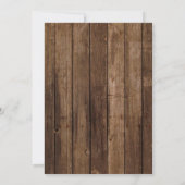Rustic Wood Lace 3.5x6 Wedding Direction Kaart (Achterkant)