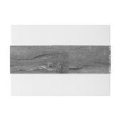 Rustic Wood Lace B&W Wedding Uitnodigingen Wikkel (Achterkant Voorbeeld)