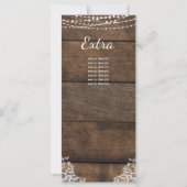 Rustic Wood Lace Country Wedding (Achterkant)