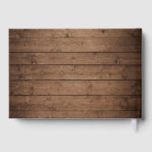 Rustic Wood Lace String Lights Afstuderen Afstuder Gastenboek (Achterkant)