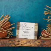 Rustic Wood Land Wedding Guestbook Fotoplaat (Zijkant)