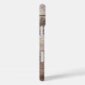 Rustic Wood Laurel Custom Monogrammed iPhone Case (Achterkant / Rechts)